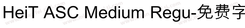 HeiT ASC Medium Regu字体转换